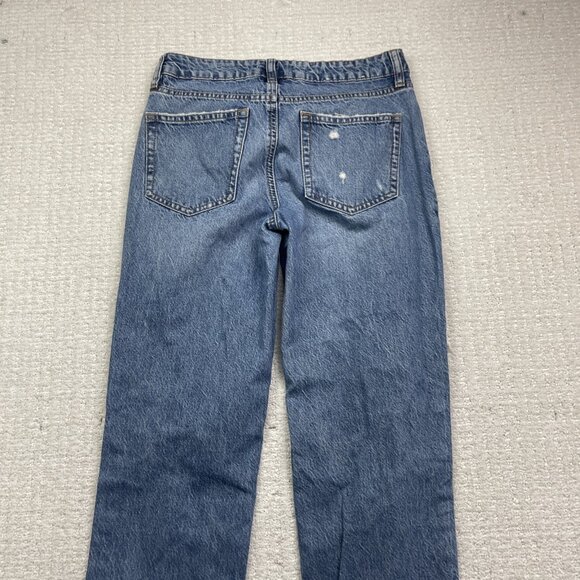 Y2K Garage Ex-Boyfriend Jeans Wom 24 Light Wash Hi Rise Denim Distressed Skater - Picture 8 of 9